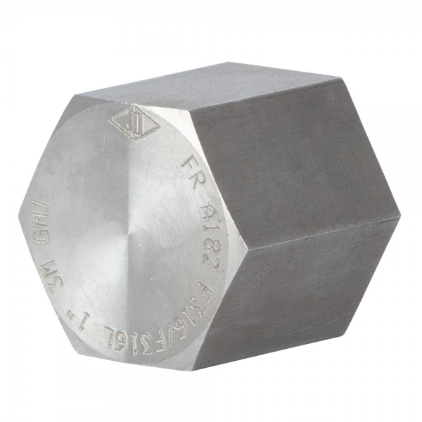 Capac hexagonal W1.4408 1" NPT