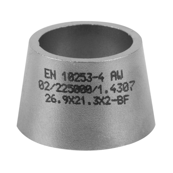Reductie concentrica W1.4301 139.7 > 114.3 X 2.0 MM